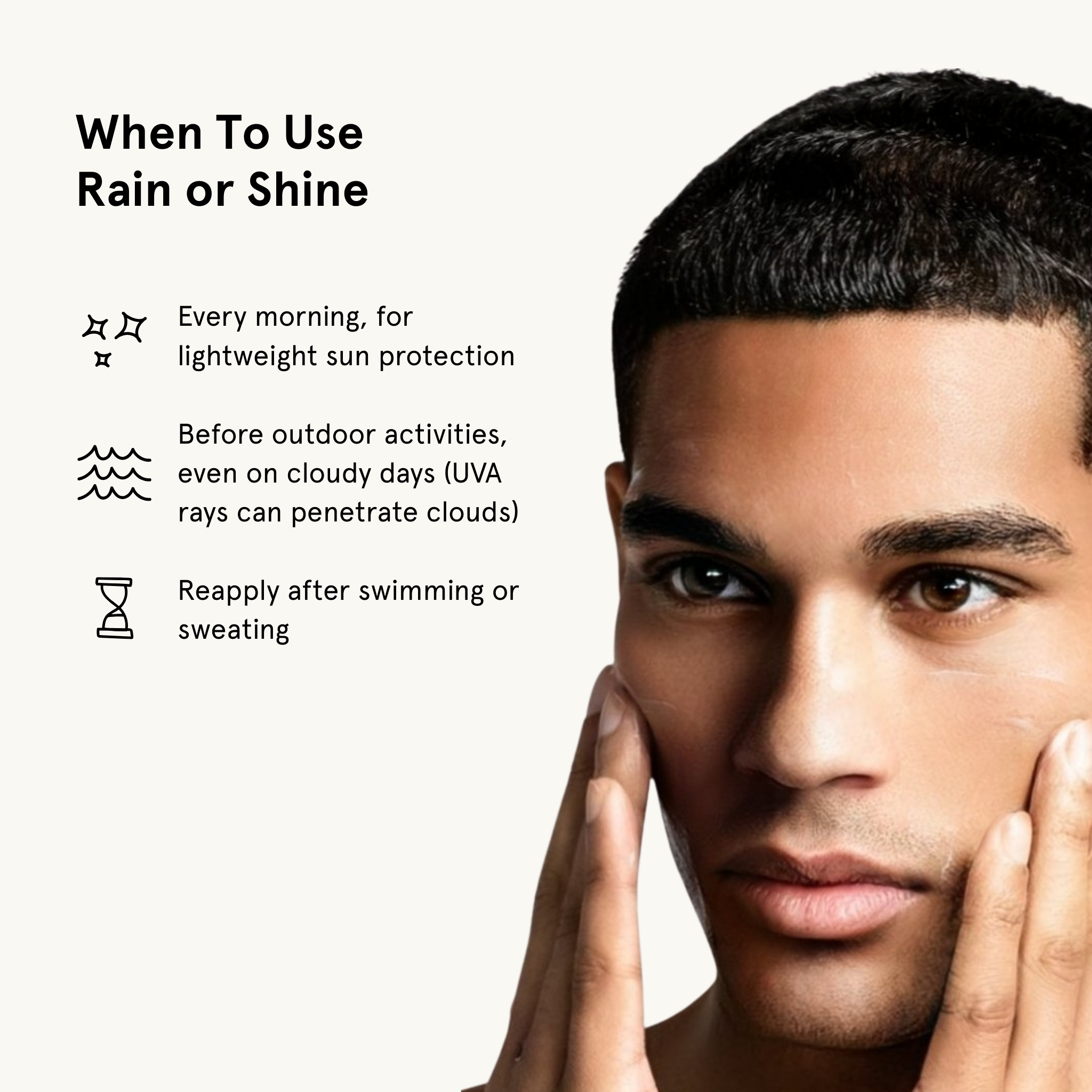 when to use the rain or shine