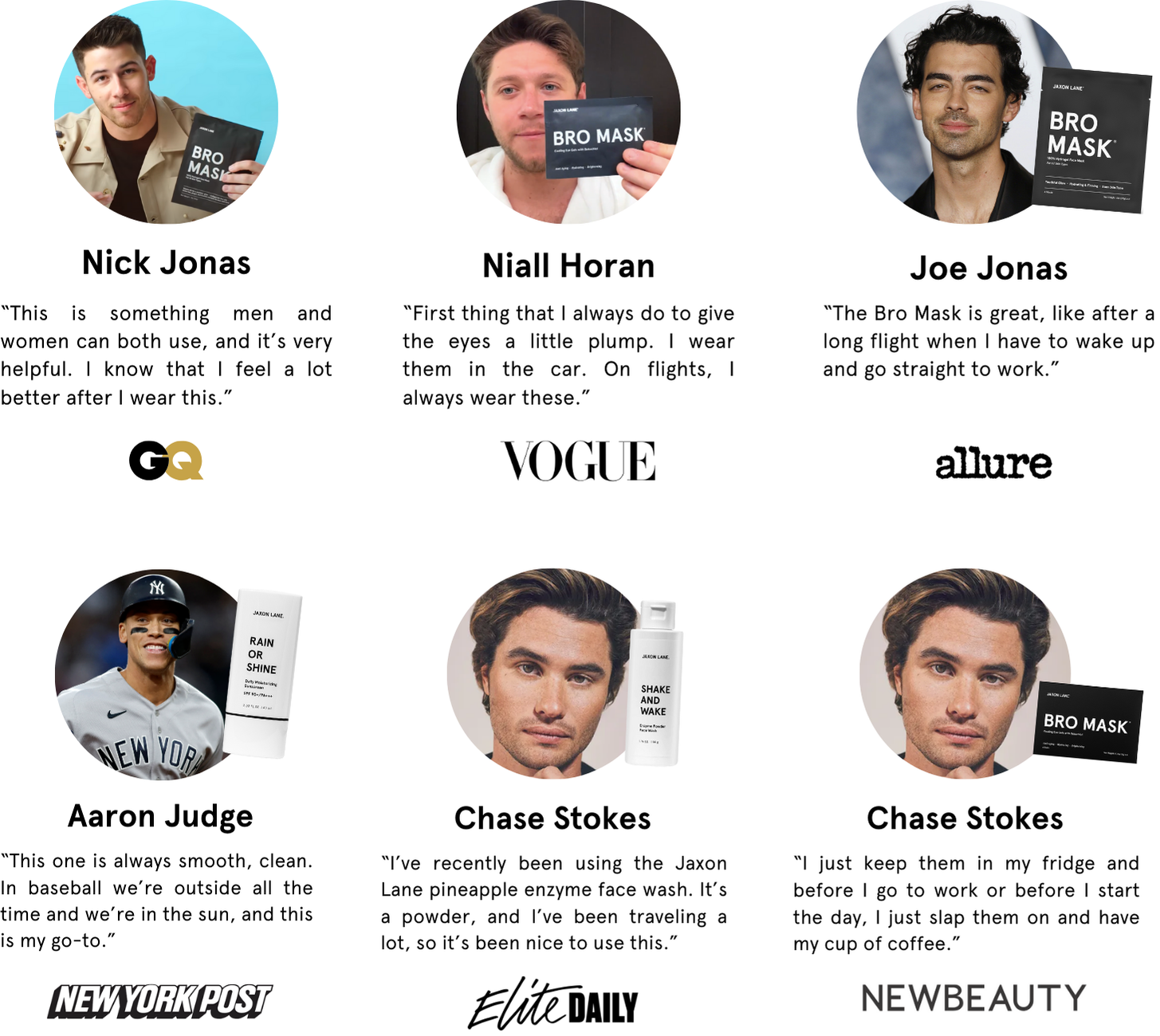 celebs that love jaxon lane