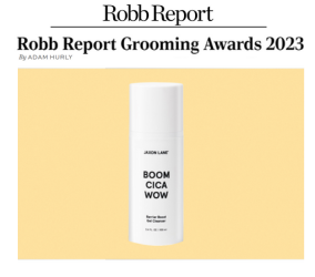 robb report jaxon lane best face wash award