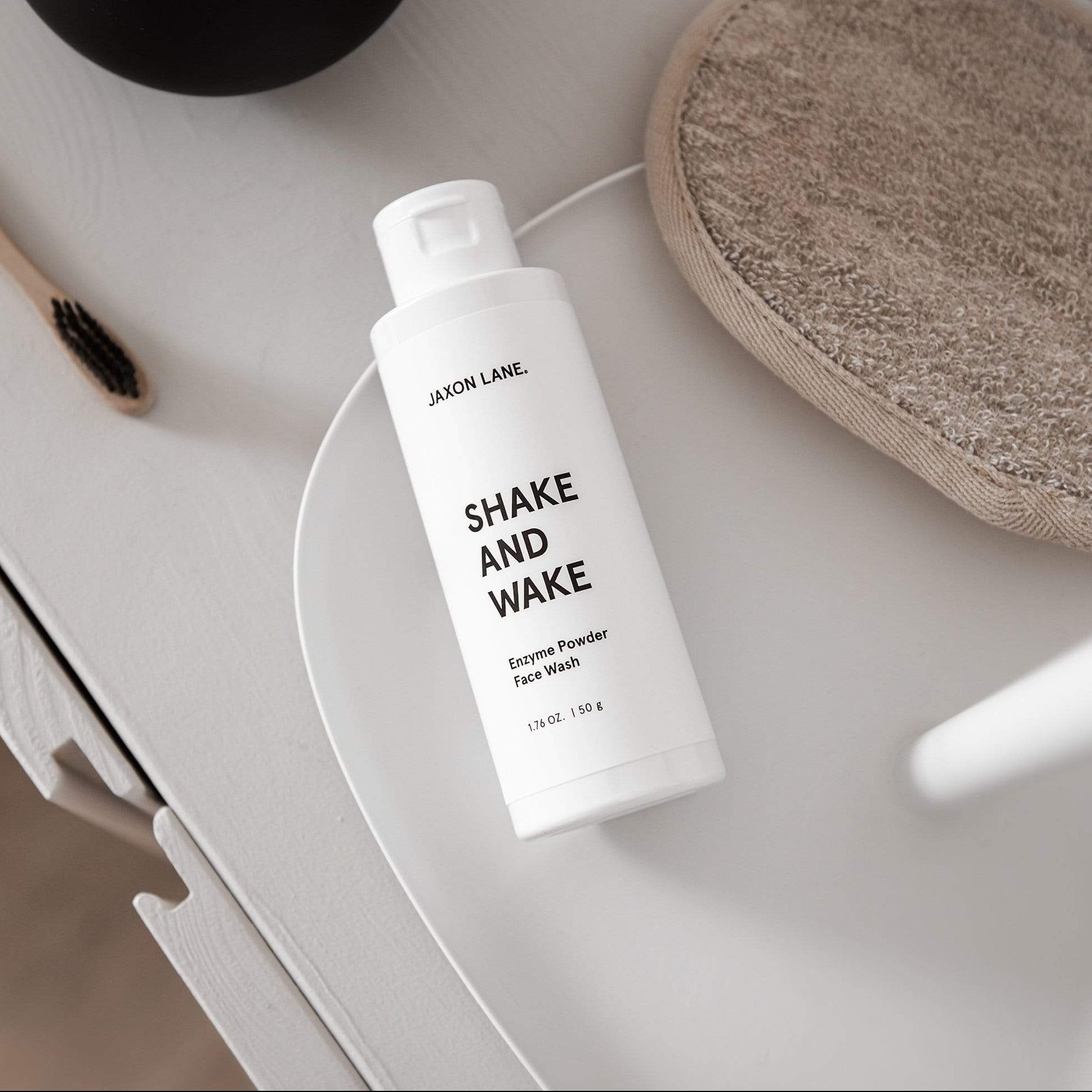 Shake And Wake - Enzyme Powder Face Wash | Skincare routine for men, face exfoliator, exfoliating powder, anti-acne face wash, papaya cleanser, pineapple cleanser