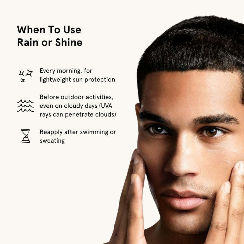 when to use the rain or shine