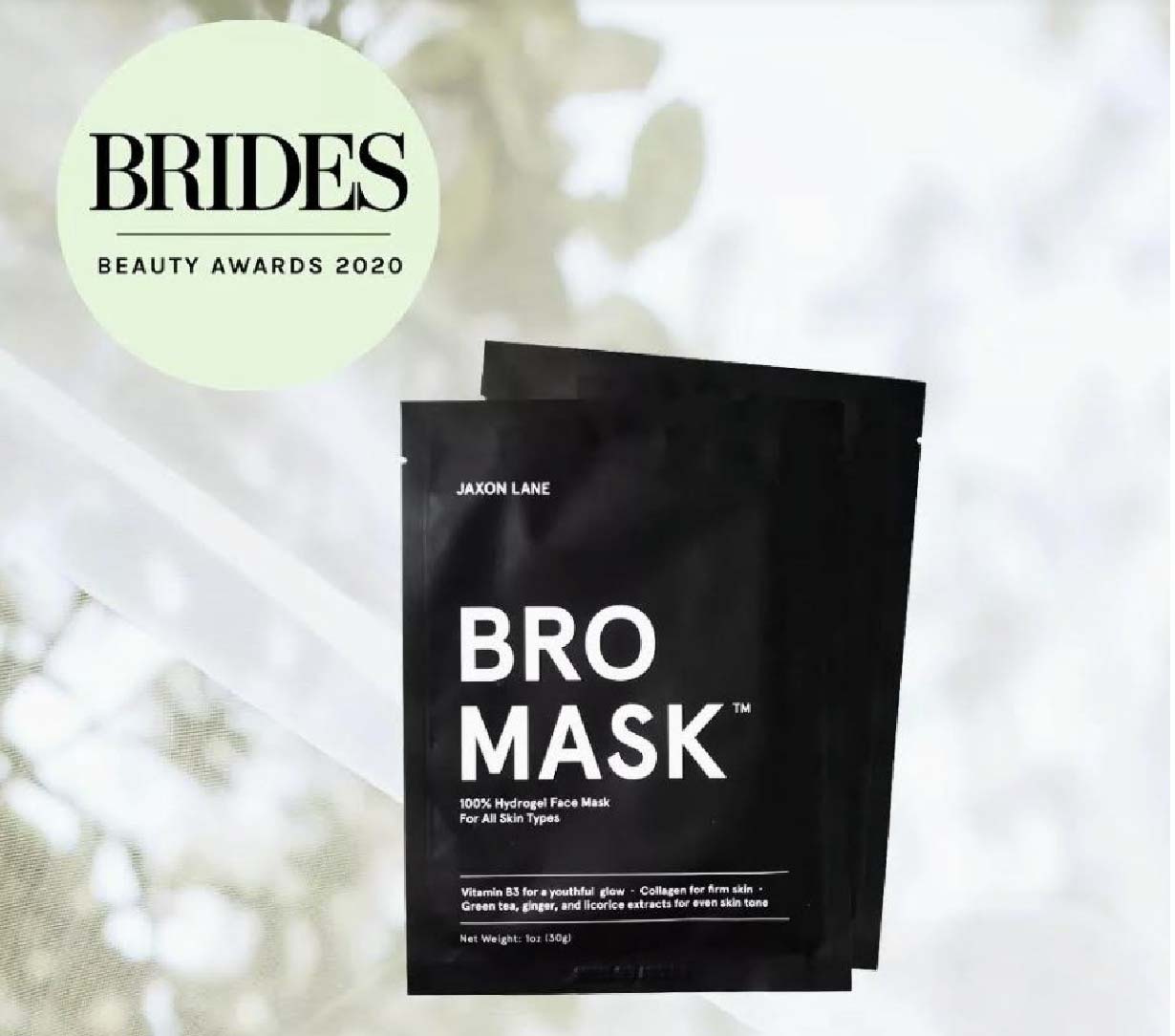 Brides Magazine Beauty Awards | Jaxon Lane Best Sheet Mask for Weddings