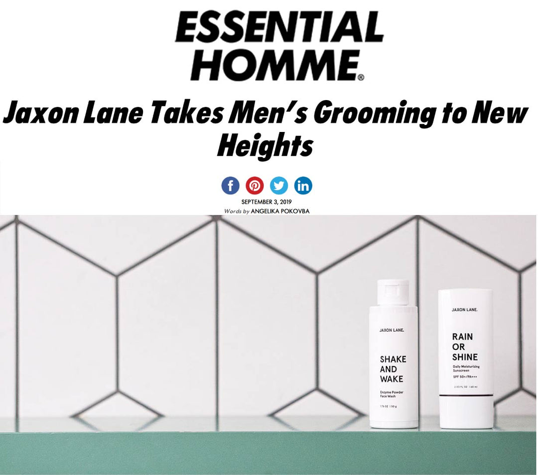 Essential Homme | Jaxon Lane Takes Men's Grooming to New Heights