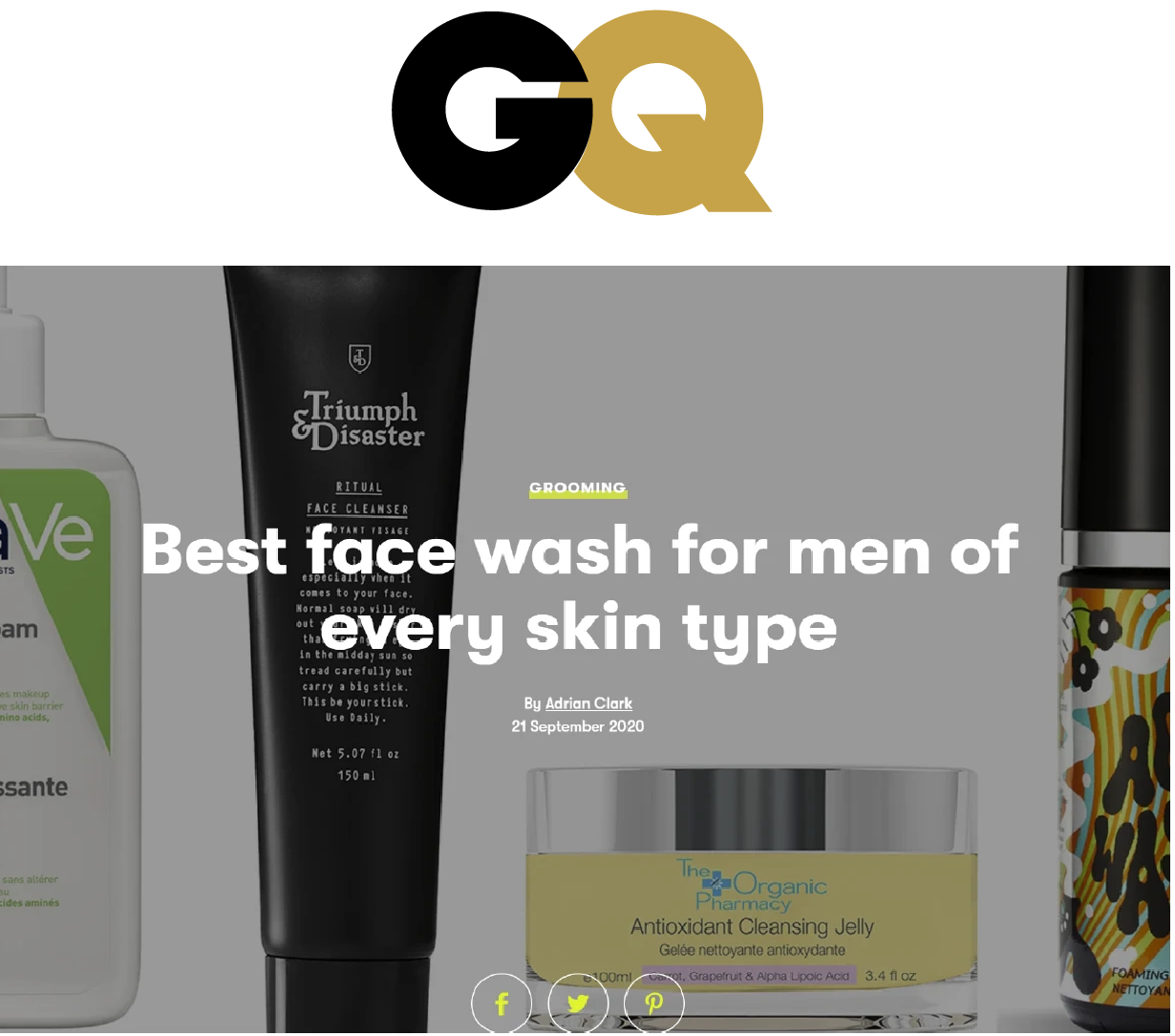 GQ | Best Face Wash for Men with Sensitive Skin Jaxon Lane